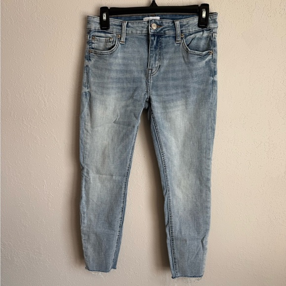 Pistola Light Wash Natural Hem Blue Denim Skinny Jean Women’s 27 Stretch - Picture 1 of 5